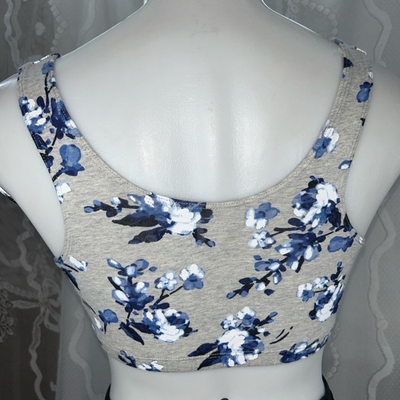 Bundle of two Girls Bra Floral size 36  one Solid Brown Crop Top Size L  New. - Picture 5 of 7